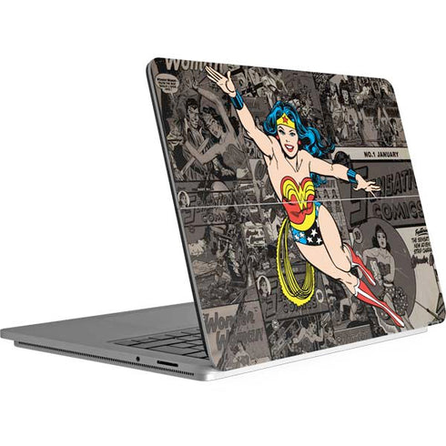 DC Comics Wonder Woman Vintage pose pattern Surface Laptop Studio Skin